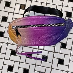 Aimee Kestenberg Leather Convertible Milan Belt Bag Purple Ombré